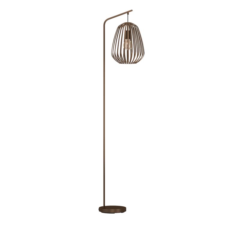 Lampadaire bronze métal