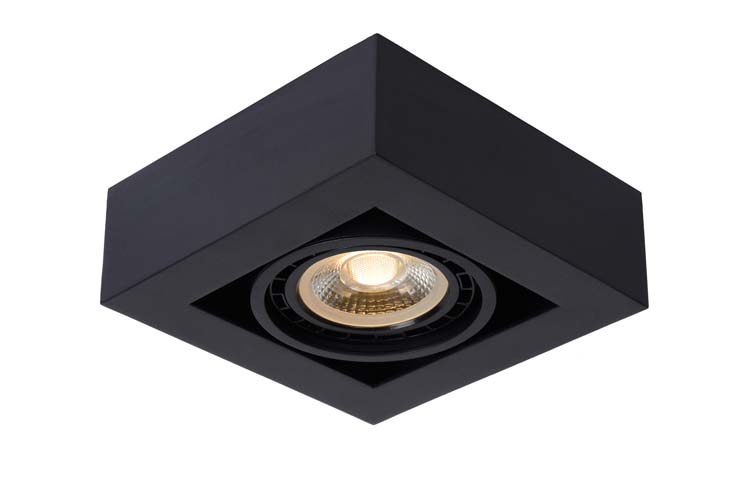 ZEFIX Spot Plafond  1x Gu10/12W DTW Noir