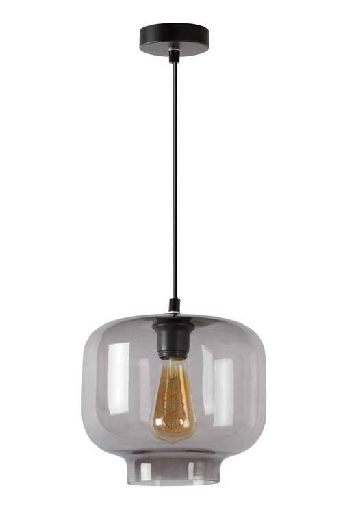 Lucide MEDINE - Suspension - Ø 25 cm - E27 - Fumé