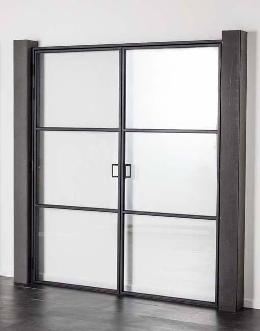 Porte intérieure 2x 3W Glass trixi 1760x2040mm droite