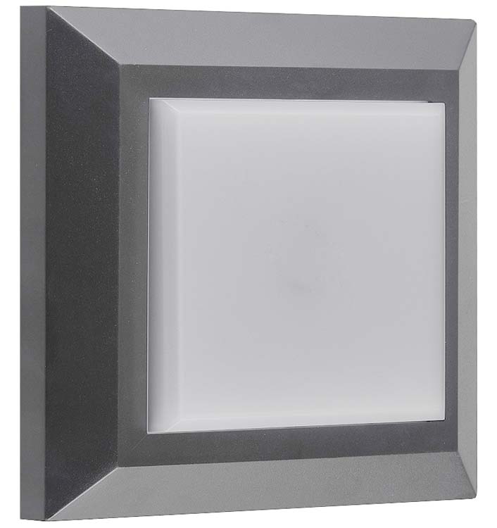 Eclairage extérieur LED SMD applique mural gris 3W 290LM incl