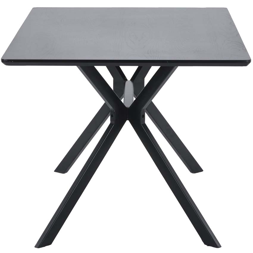 Table Tim en MDF rectangulaire noire 160x90cm