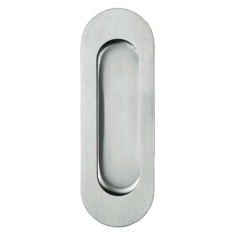 Coquille de porte ovale aveugle inox plus par pièce