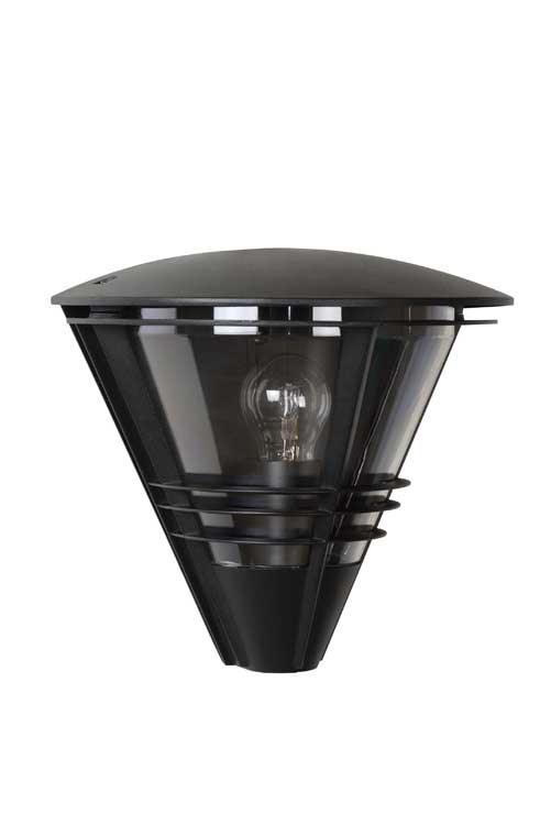 Lucide LIVIA - Wandlamp Buiten - E27 - IP44 - Zwart