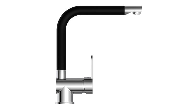 Robinet de cuisine Ria chrome/mat noir