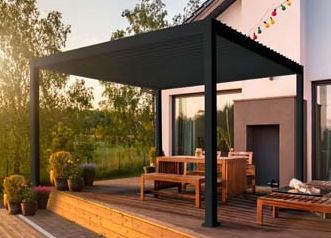 Pergola Solimar alu anthracite 400 x 300 x 250 cm manuel