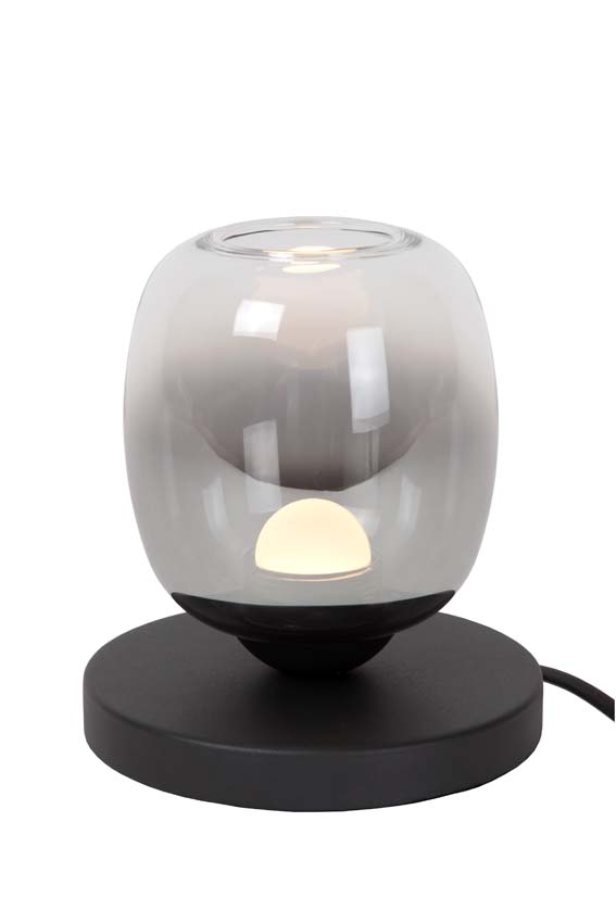 Lucide TAMINO - Lampe de table - Ø 15 cm - LED - 1x6W 3000K - Noir