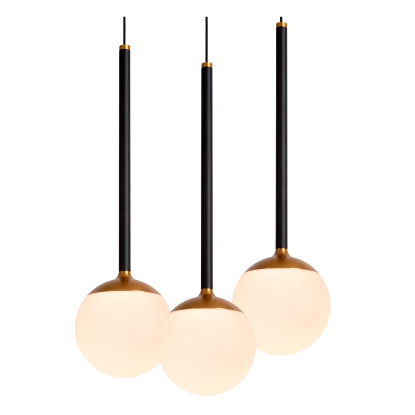 Lucide Premium CALINA - Suspension - Ø 69,9 cm - LED Dim. - 12x7,7W 2700K - Noir