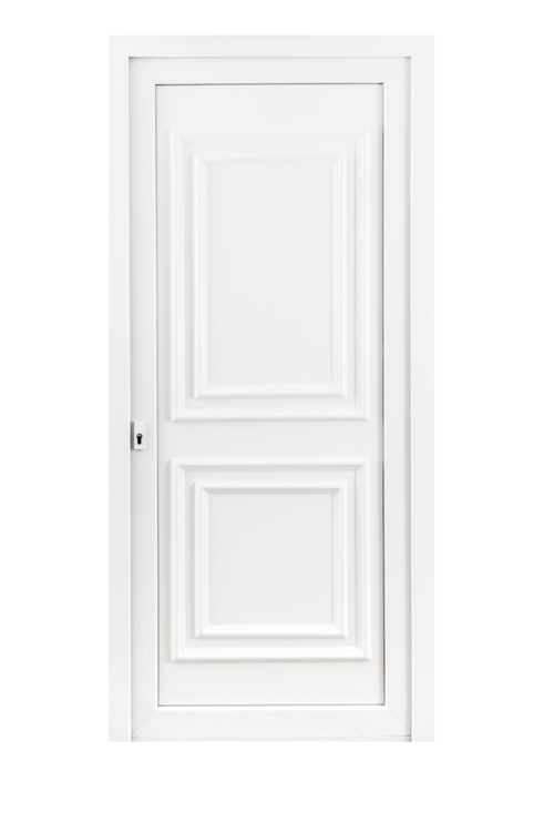 Porte extérieure pvc blanche/blanche classica G SUR MESURE