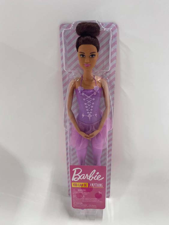 Barbiepop Ballerina bruin haar