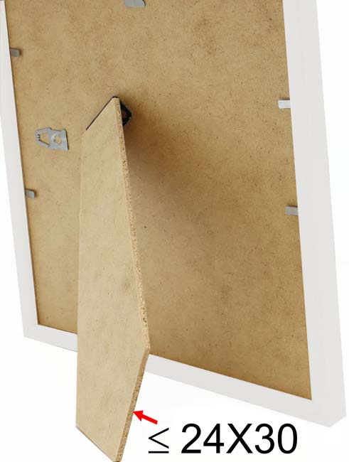 Fotokader hout wit met beige 13x18 cm