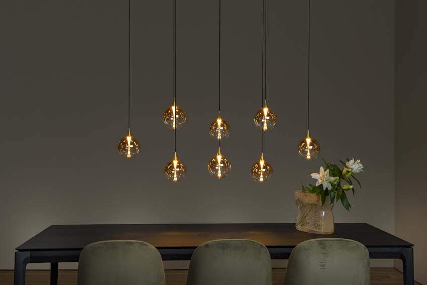 GISELA - Suspension - LED Dim. - 8x3,9W 2700K - Ambre