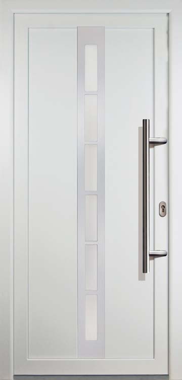 Porte extérieure pvc blanche/blanche L 980 x H 2080 D Malita