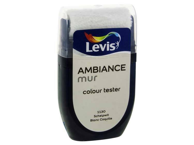 Levis Ambiance tester muurverf mat 30ml schelpwit