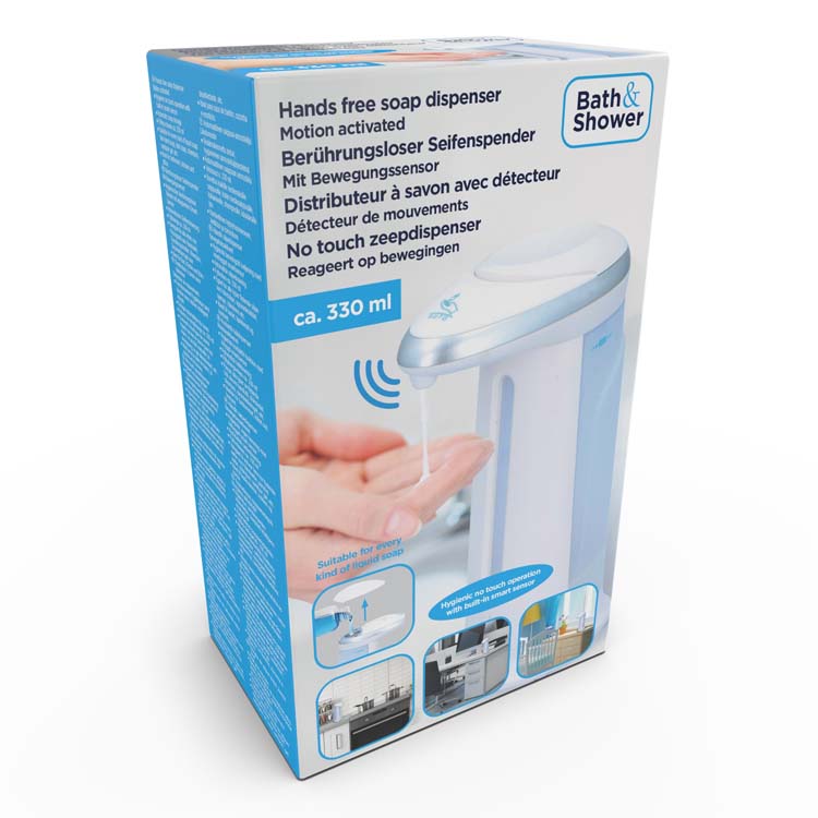 Zeepdispenser met sensor 330ml 12.5x8x19 cm