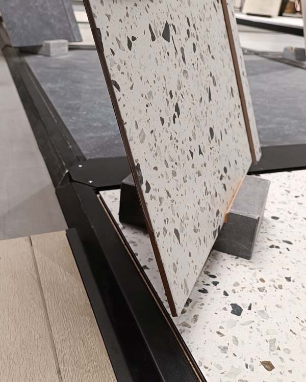 Tegel Terrazzo minimal white-grey 60 x 60 cm