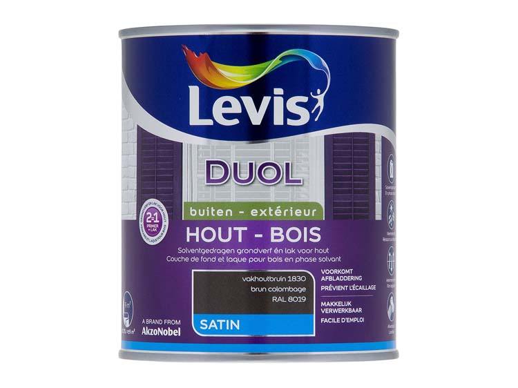 Levis Duol laque bois satin 0,75l brun colombage