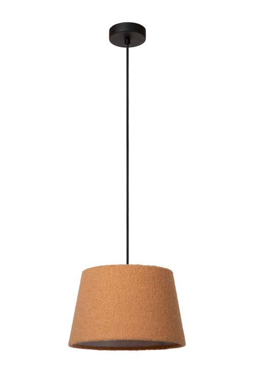 Lucide WOOLLY - Suspension - Ø 28 cm - 1xE27 - Jaune Ocre