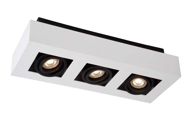 XIRAX - Spot plafond - LED Dim to warm - GU10 - 3x5W 2200K/3000K - Blanc