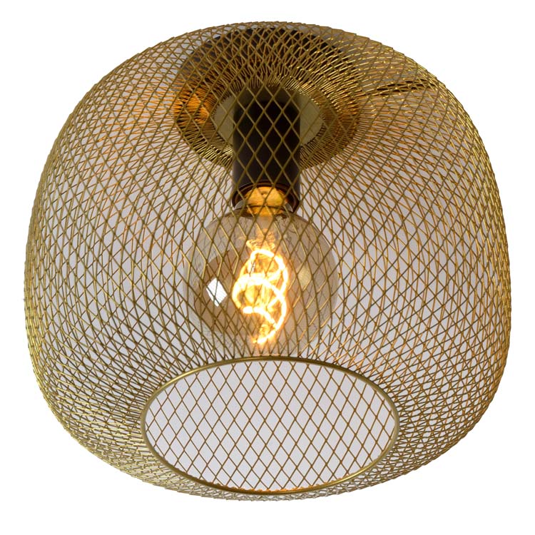 Lucide MESH - Wandlamp - Ø 30 cm - E27 - Mat Goud