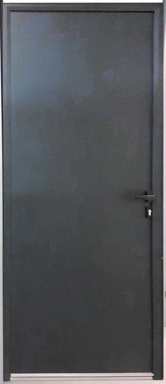 Porte extérieure alu Home Champion gris 960x2180mm