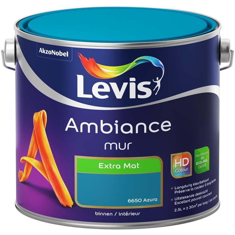 Levis Ambiance peinture murale extra mat 2,5l azura