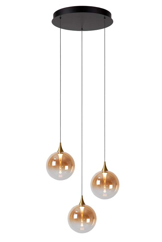 GISELA - Suspension - Ø 36 cm - LED Dim. - 3x4,3W 2700K - Ambre