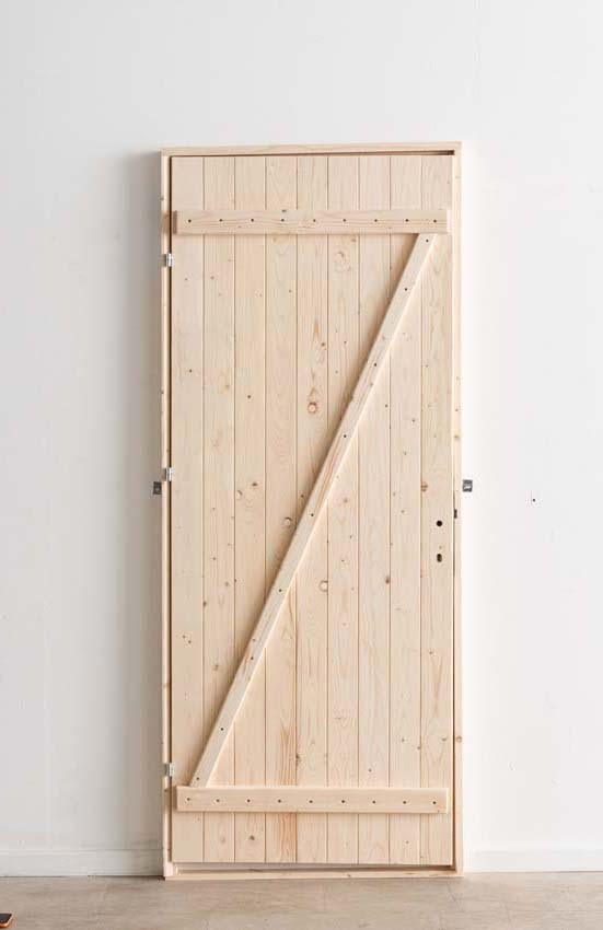 Porte extérieure en bois Codru L 845 x H 2060 mm D