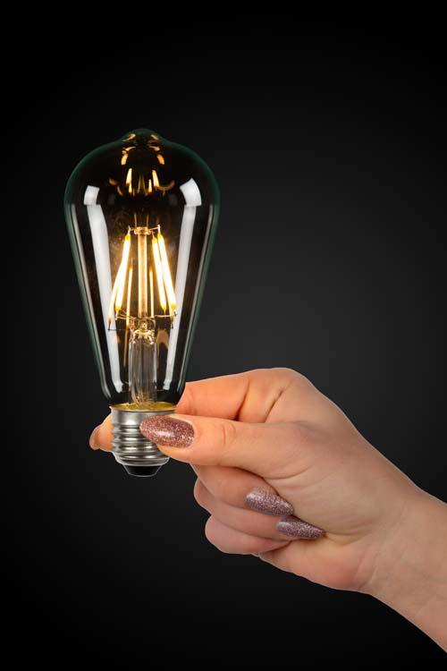 ST64 Class B - Filament lamp - Ø 6,4 cm - LED Dimb. - E27 - 1x7W 2700K - Transparant