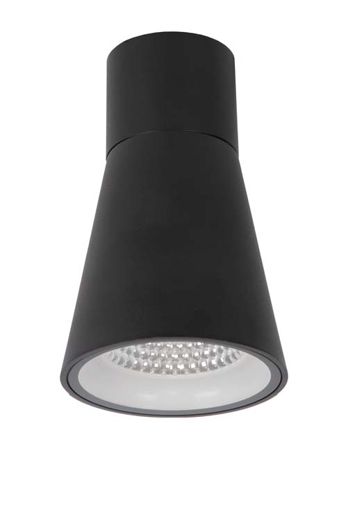 Lucide DERBY - Plafonnière Buiten - LED - 1x9W 2700K - IP65 - Zwart