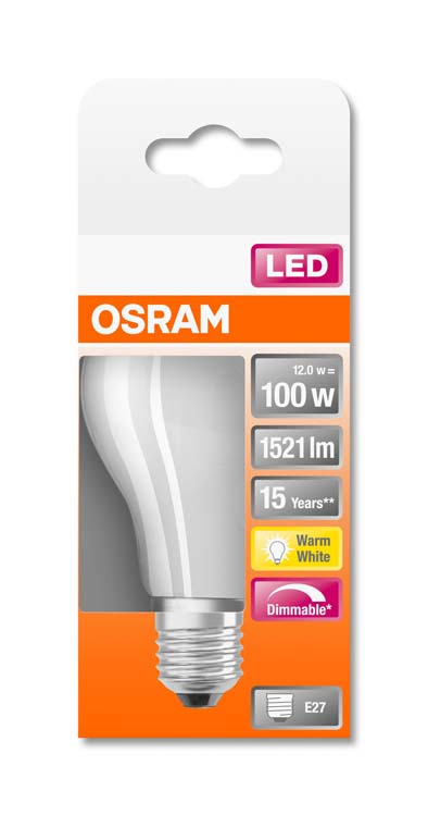 LED lamp retro classic 100 E27 12W warm wit mat dimbaar