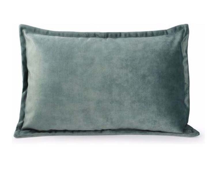 Coussin Lounge velours vert menthe 60 x 40 cm