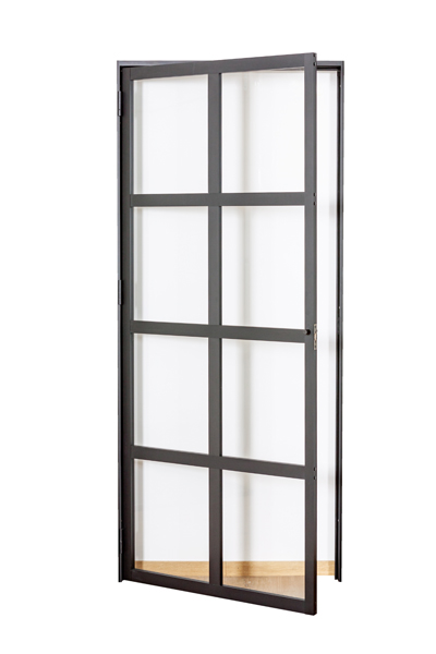 porte intérieure en métal Alu 8W Glass tily 880x2040 mm droite