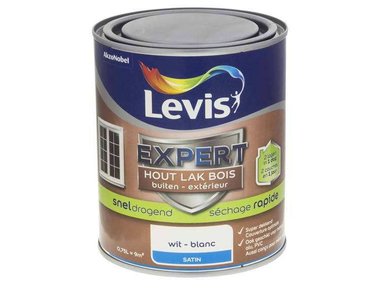 Levis Expert lak buiten zijdeglans 0,75l wit