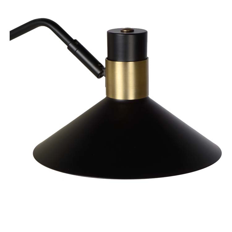 Lucide PEPIJN - Wandlamp - E14 - 3 StepDim - Zwart