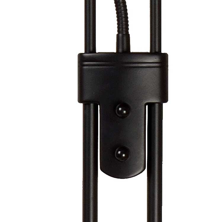 Lucide CHAMPION-LED - Leeslamp - Ø 25,4 cm - LED Dimb. - 1x20W 3000K - Zwart