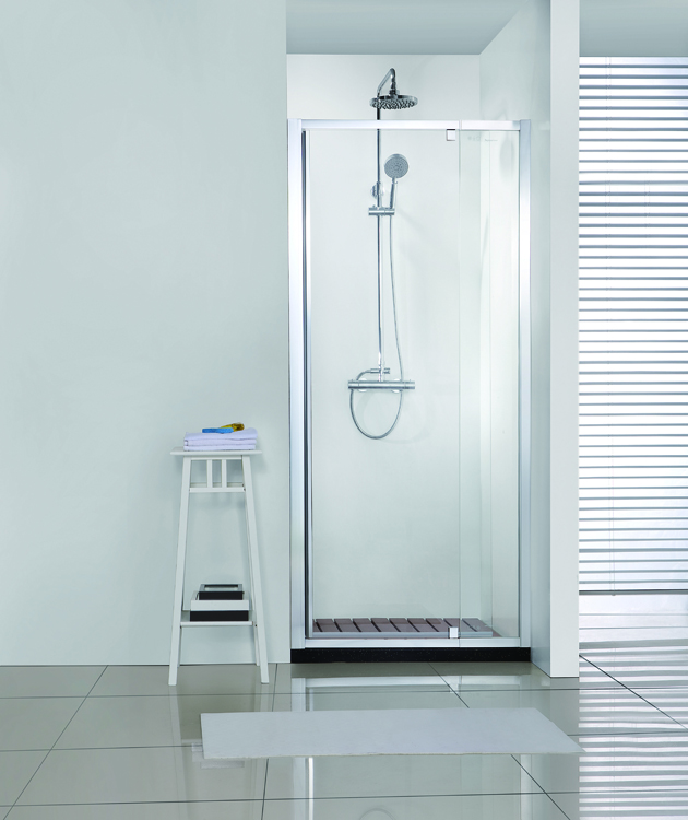 Porte de douche Urian verre/chrome 112-122x200cm