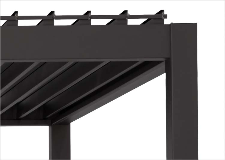 Pergola Solimar alu anthracite 400 x 300 x 250 cm manuel