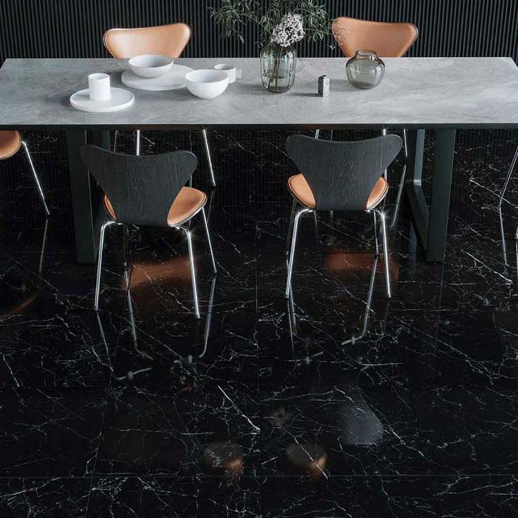 Carrelage Nero Marquina brillant rt 60 x 120 cm