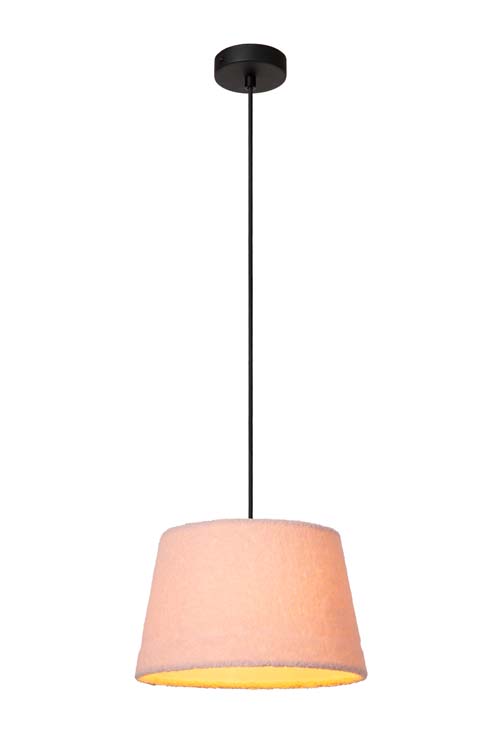 Lucide WOOLLY - Suspension - Ø 28 cm - 1xE27 - Rose