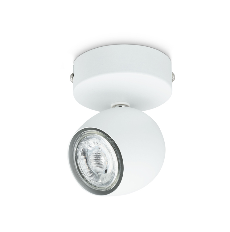 Spot en applique blanc 1x LED lampe gu10 3W 250 lumen