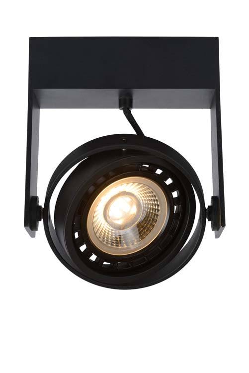 Spot plafond - LED Dim to warm - GU10 - 12W/2200K - Noir