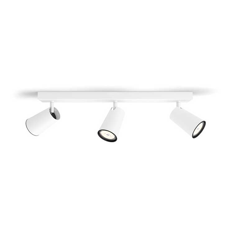 Spot de plafond - L 44 cm - 3xGU10 - Blanc - Lampe excl.