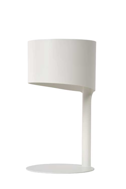 Lucide KNULLE - Lampe de table - Ø 15 cm - E14 - Blanc