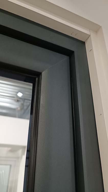 Porte extérieure alu Aveiro anthracite D sur mesure