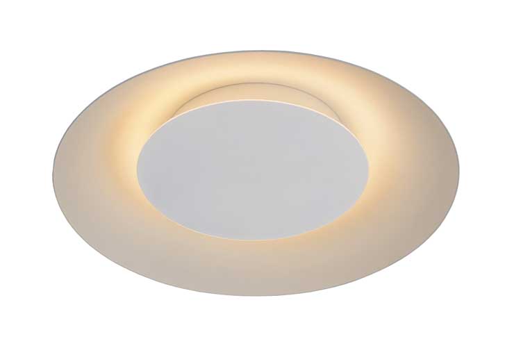 Lucide FOSKAL - Plafonnière - Ø 34,5 cm - LED - 1x12W 2700K - Wit