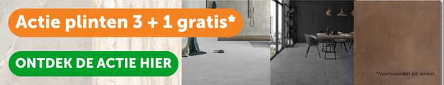 Actie plinten 3 + 1 gratis*