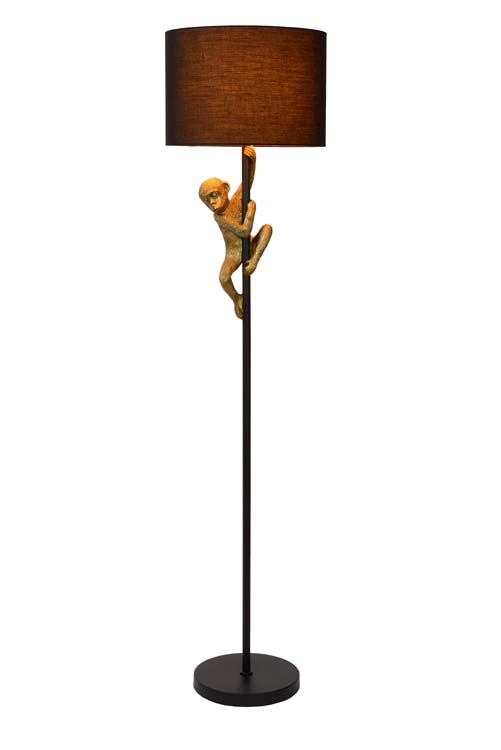 CHIMP Vloerlamp E27/60W H150cm Zwart / Goud