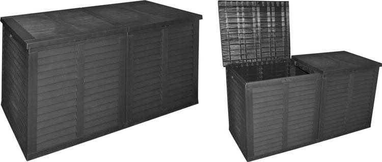 Boîte de jardin XL 750L noir