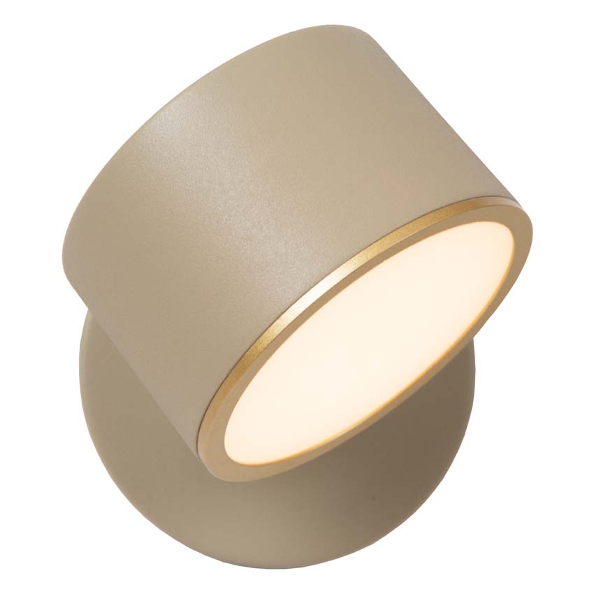 Lucide GIAN - Wandlamp - LED Dimb. - Taupe